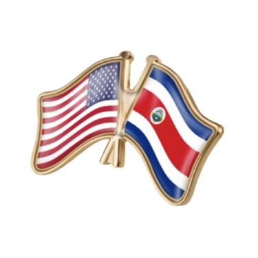 Imagem de QTAOEIONG Bandeiras dos Estados Unidos, EUA, América, EUA e muitos outros países, broche de liga de amizade com cruz, 1.3x0.9inch/32x23mm, Metal, Sem Pedra Preciosa