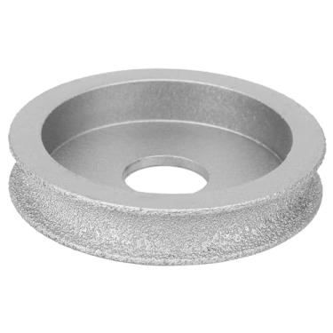 Imagem de Naroote Ferramenta Afiada de Rebolo de Diamante Durável de 7,3 Cm para Vidro Cerâmico, Adequada para Rebarbadora, 1 X Rebolo para Operação Conveniente (côncavo 1.0)