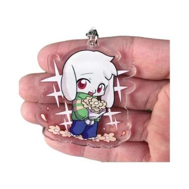 Imagem de Jogo UNDERTALE Frisk Sans Flowey Toriel Trajes Cosplay Anime Chaveiro 