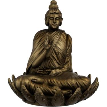 Imagem de Estátua Imagem Budista Buda Sidarta Gautama - Versão 5 (Cor Ouro Velho)