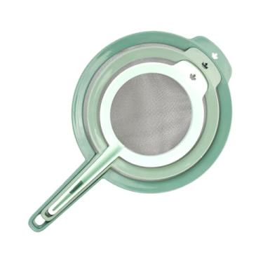 Imagem de Peneira De Malha Fina - Pegada Antiderrapante Três Tamanhos | Coador de Malha Fina para Cozinha | para Assar para Infusão de Chá para Preparação de Refeições para Farinha para Açúcar em Pó e para Café