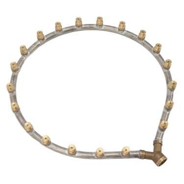 Imagem de GLOGLOW Bico Anular Multifuncional, Cobre e Aço Inoxidável, Bico Atomizador de 20 Cabeças para Irrigação de Jardins, Lavagem de Carros e Uso Agrícola (20 cabeça)