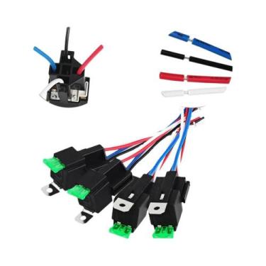 Imagem de Conjunto De Fiação De Relé De Fusível À Prova d'Água 12V 4 Pinos 30A 1