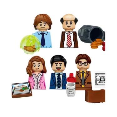 Imagem de Blocos De Montar De Plástico Do Filme Infantil the Office, Mini Modelo