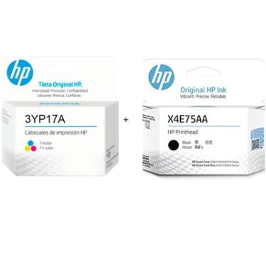 Imagem de Cabeça De Impressão Kit 2 Cores Hp X4e75a Preto E 3yp17a Color | Hp Ink Tank 500 530 610