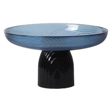 Imagem de fruteira cesta Cesta de frutas de vidro placa de frutas decoração casa mesa de café lanche bandeja de doces tigela de frutas decorativa bancada