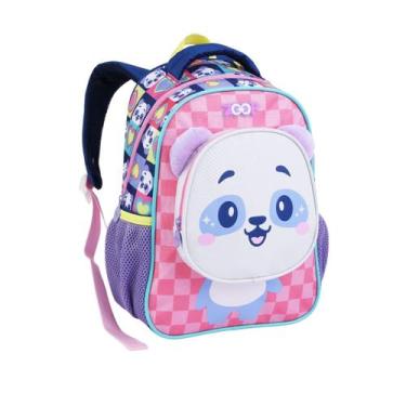 Imagem de Mochila De Costas Panda Meninas Infantil Creche - Seanite, Lilás