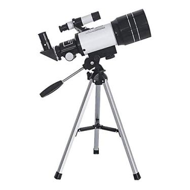Imagem de Telescópio monocular, telescópio astronômico de ação de alta potência para iniciantes, crianças e adultos, telescópio de viagem com refrator astronômico de abertura de 70 mm com localizador e tripé