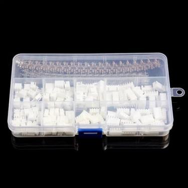 Imagem de 560 peças 2,54 mm Pitch JST Kit Terminal Adaptador de Cabeçalho de Cabeçalho de Fio XH2.54 2p 3p 4p 5p Conector de Pino Agulha Reta