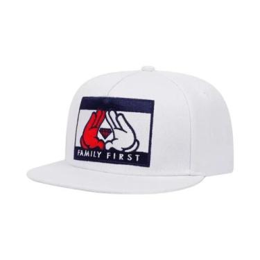 Imagem de Boné De Beisebol Ajustável Masculino Com Bordado Em Cores Hip Hop Snap