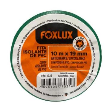 Imagem de Fita Isolante 10 Mts Verde Foxlux