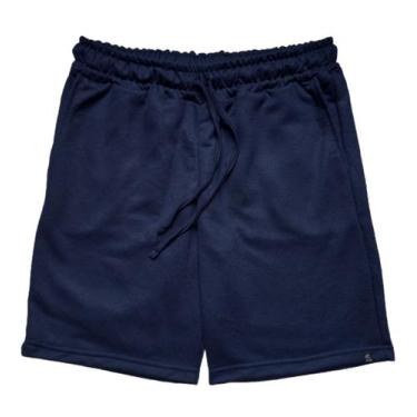 Imagem de Bermuda Moletom Masculina WSS Brasil, Azul, M