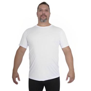 Imagem de Camiseta Plus Size Masculina Básica Dry Fit Academia Treino - FR Moda 