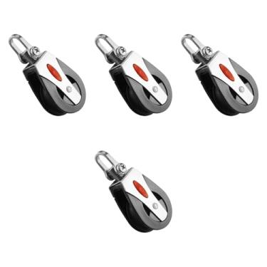 Imagem de YsXoWiui Polia de cabo de aço para acionamento de cabos, acessório de hardware para equipamentos de ginástica e varal de roupas, 4 Peças