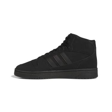 Imagem de adidas Tênis adulto unissex Break Start Mid Top, Preto/Preto/Preto, 9 Women/8 Men