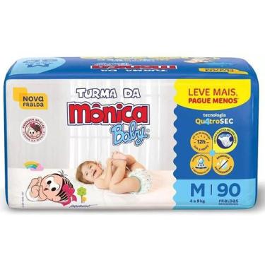 Imagem de Fralda Turma da Mônica Hiper - TAM M - 90 unidades