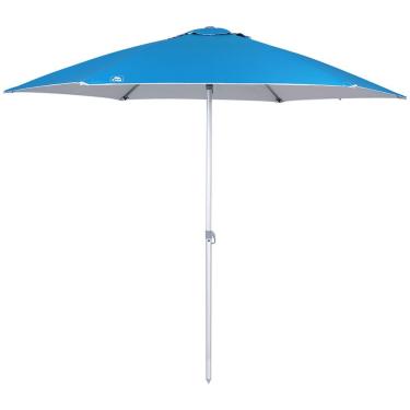 Imagem de Guarda Sol 2,4 M Azul Em Alumínio Com Vareta De Fibra Bel