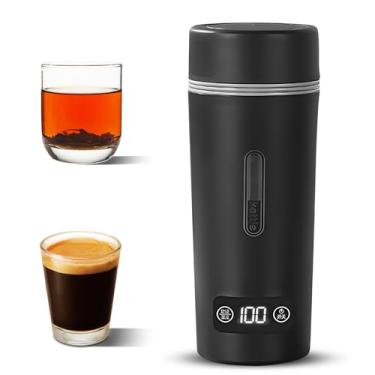 Imagem de Bule Elétrico Portátil para Ferver Água 1 5Cup Chá Café com Tela de Controle Temperatura 4 Níveis Aço Inoxidável 304 Desligamento Automático Proteção