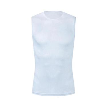 Imagem de Camiseta De Ciclismo De Secagem Rápida Branca, Camiseta Justa De Alta 