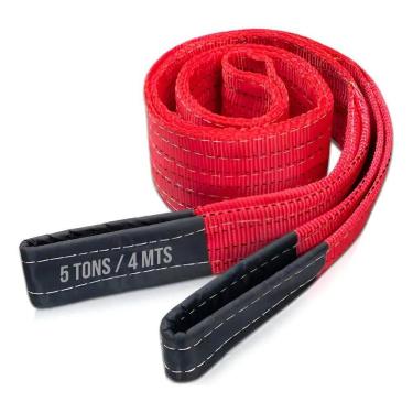 Imagem de 2X Cinta De Elevação De Carga 5 Toneladas 4 Metros Reforçada