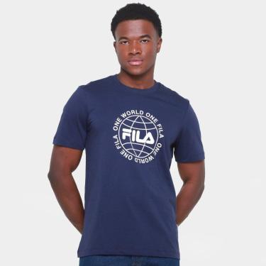Imagem de Camiseta Fila One World Letter Masculina-Masculino