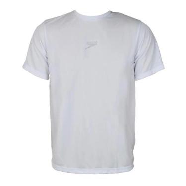 Imagem de Camisa Speedo T-shirt Essential Interlock Masculina, Branco, GG, Mascu