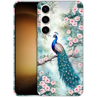 Imagem de GlamCase - Capa com suporte estampado floral pavão para S235G branco