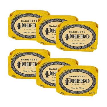 Imagem de Kit 6 Sabonete em Barra Lima da Pérsia Glicerina Óleo de Palma Phebo 9