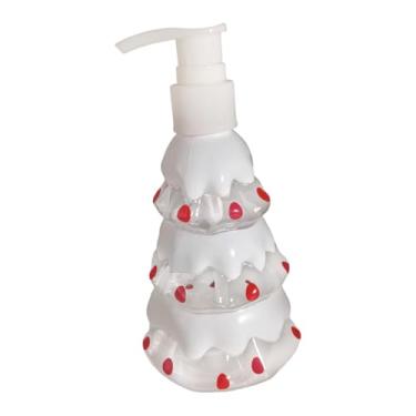 Imagem de ＫＬＫＣＭＳ Dispensador de sabonete natalino recarregável para festas, recipiente para loção, frasco com bomba para detergente de louça natalino, frasco vazio, árvore
