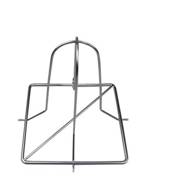 Imagem de Suporte de Rack Frango Lata Cerveja Aço Inoxidável Assador Pliável Ferramenta Robusta Churrasco para Grelha Forno Fumador Fácil Limpar Montar Armazenar 2PCS