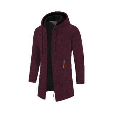 Imagem de Moletom Masculino Oversize Com Capuz E Manga Longa, Jaqueta De Inverno