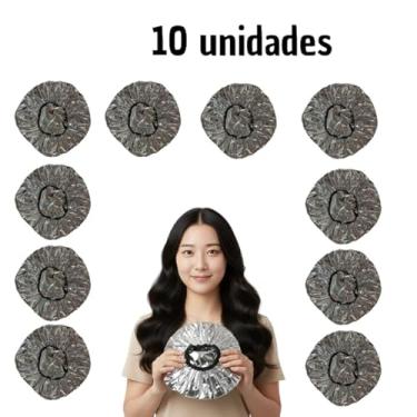 Imagem de Kit 12 Toucas de Isopor Profissionais com Elástico, Vermelho, Para Tratamentos Capilares, Coloração e Hidratação