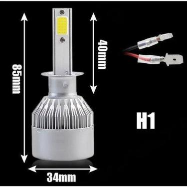Imagem de Lampada Farol Led Automotiva H1 6000K 5400 Lumens 12V A 24V