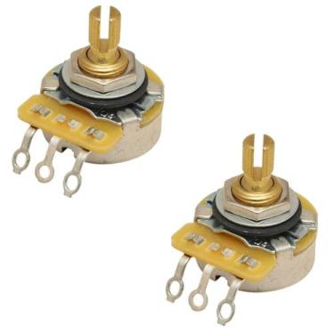 Imagem de 2 potenciometro cts a500s short log 500k haste curta guitarr