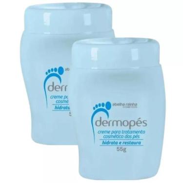 Imagem de 2 Creme para hidratar e restaurar os pés Dermopés 55g - Abelha Rainha