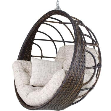 Imagem de Balanço Ninho Suspenso Hungria Pedra Ferro E Fundo Palha