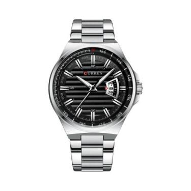 Imagem de Relógio De Pulso Masculino Com Mostrador Grande, À Prova d'Água, Em Aç