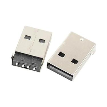 Imagem de Conector USB Tipo a Fêmea Para Solda, 5 Peças, Soquete PCB Tipo B 90 G