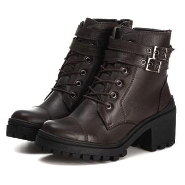 Imagem de Bota Coturno Firenze em Couro Legitimo Leather - LOJA RPERONI, Cafe, 4