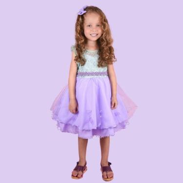 Imagem de Vestido Infantil Ariel Princesa Sereia Aniversário Fantasia - Jeito De