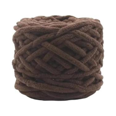 Imagem de Fio De Lã Grosso Colorido Para Cobertor, Chinelo, Cachecol, Chapéu, Cr