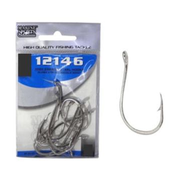 Imagem de Kit 10 Anzol De Pesca 12146 Nickel Marine Sports N-10/0