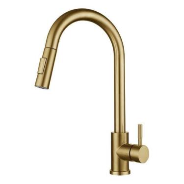 Imagem de Torneira de cozinha removível quente e fria com cabeça de chuveiro - J