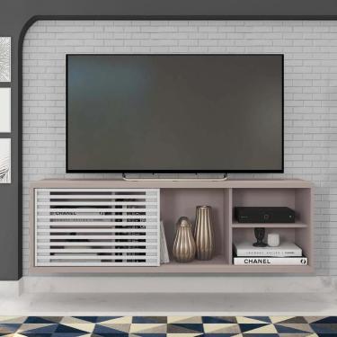 Imagem de Rack Bancada Para Tv 55 Polegadas Cinza Multiverso Caemmun