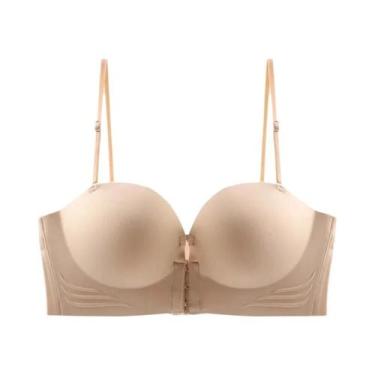 Imagem de Sutiã Feminino Sem Costura Antiflacidez Com Fecho Frontal Sem Alças E 