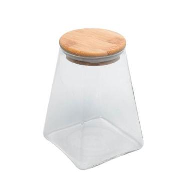 Imagem de Porta Mantimento Wolff de Vidro com Tampa de Bambu 500ml