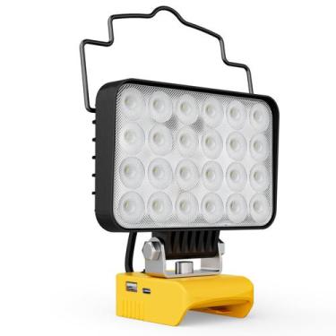 Imagem de Luz de trabalho LED LIVOWALNY para bateria Dewalt 20V 88W 8800LM