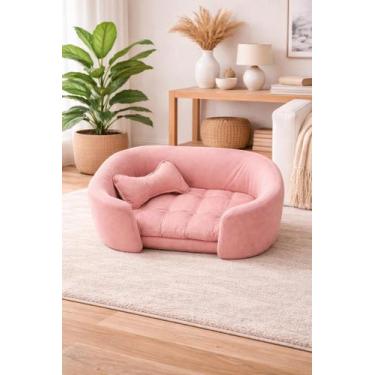 Imagem de Poltroninha Caminha Pet P Revestimento Suede Veludinho com Almofada Co