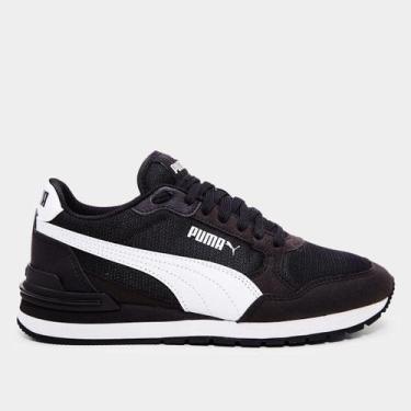 Imagem de Tênis Infantil Puma Runner V4 Mesh, Preto, 35