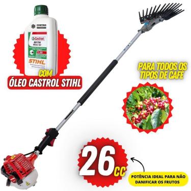 Imagem de Mão Mecânica de Café Kawashima com Braço Longo de 1500mm e Garra Dupla de Alta Resistência e Durabilidade + 01 Óleo Lubrificante Castrol Stihl 500ml